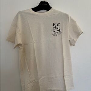 Lost Paradise by Rello Beige T-shirt Joe Fresh Goods Size L Eat The Rich Size L
